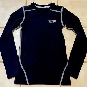 TCA Youth Black Compression Shirt, small, NWOT